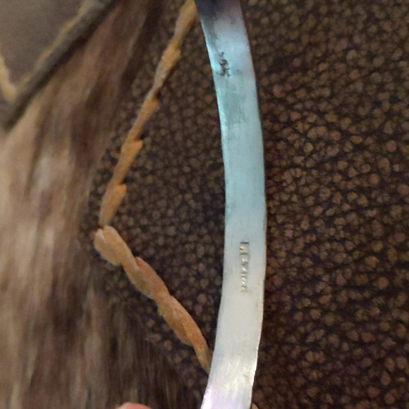 VINTAGE 🔥 Mexican Sterling Silver Bangle - Picture 6 of 8